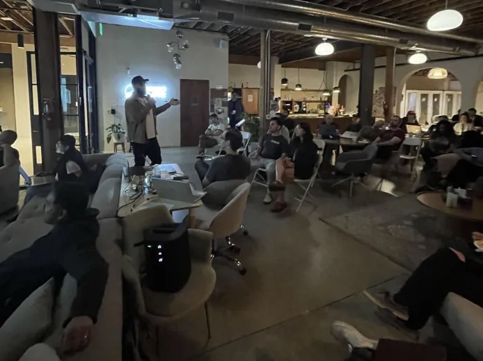 Packed room at OpenClaw LA Meetup #3