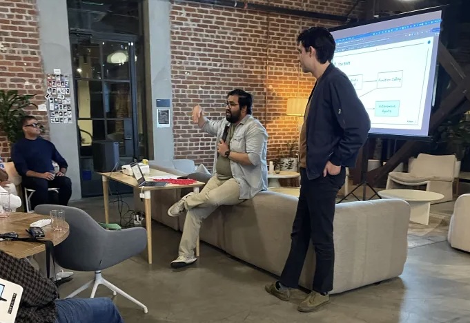 Doug and Saurabh presenting Atheon