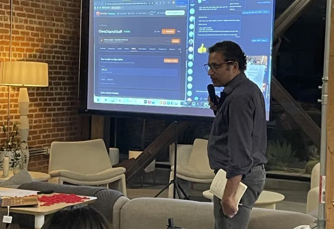 Matthew demoing OpenClaw Machines