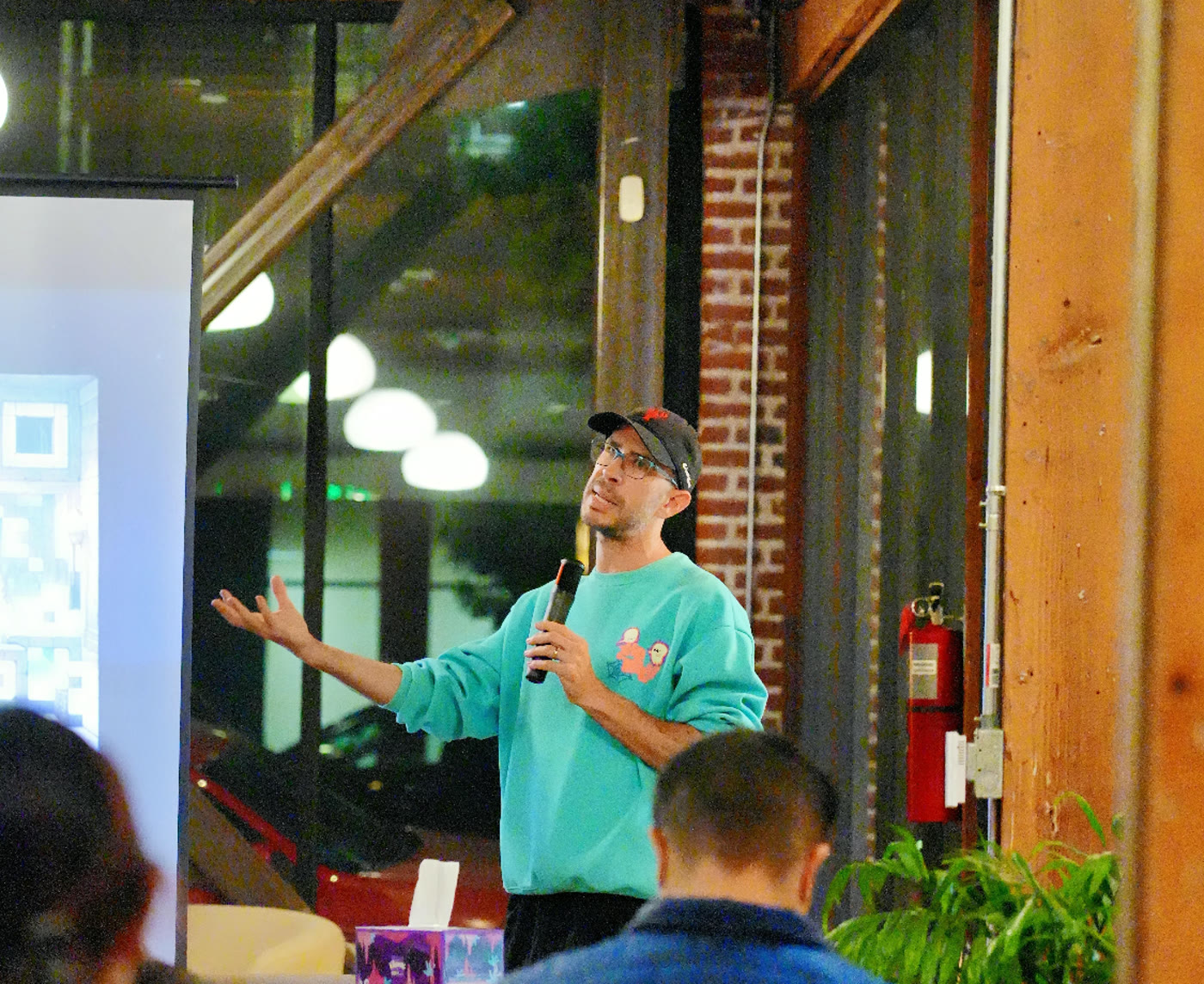 David Guttman presenting Clawkie Talkie
