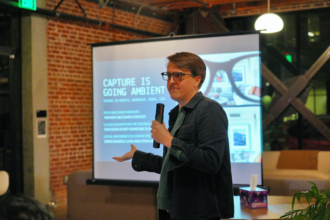 Liam Broza presenting Companion Intelligence