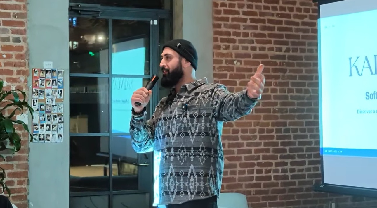 Andrew Peltekci announcing Kainotomic
