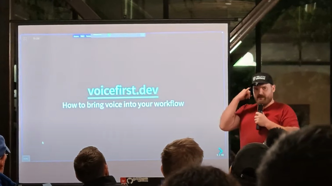 Trillium Smith presenting voice-controlled workflows
